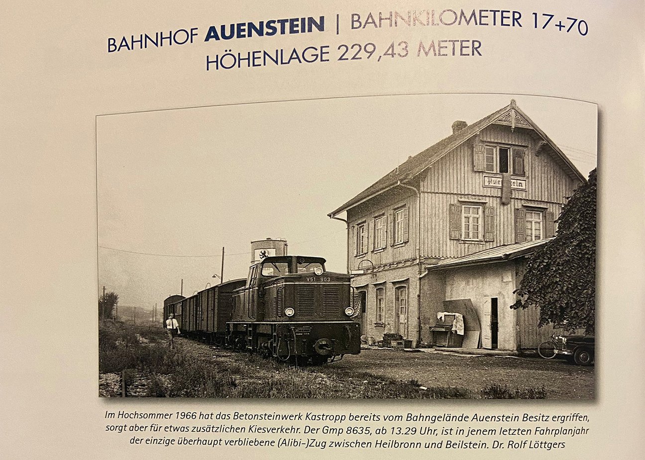 Bahnhof Auenstein - Betonsteinwerk Kastropp im Hochsommer 1966